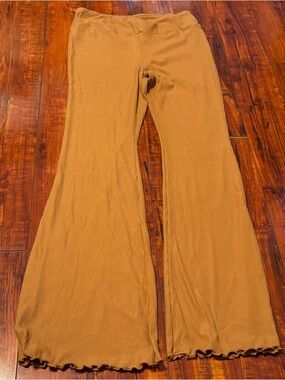 NOBO Ribbed Brown Flare Pants Size Large (11-13)
